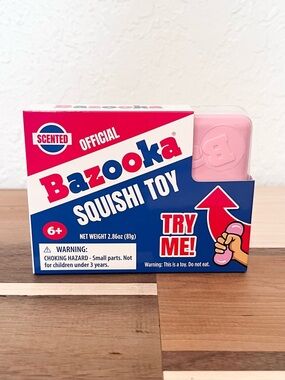 Bazooka Bubble Gum Scented Squishi Squeeze Toy